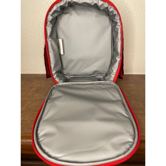 DC Wonder Woman Lunch Box Girls Super Hero Soft Sided Red Cape and Stars NWOT - Picture 4 of 8